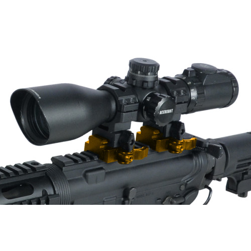 UTG 3-SLOT QD LEVER MOUNT ADAPTOR AND  RISER, MEDIUM PROFILE UTG 3-SLOT QD LEVER MOUNT ADAPTOR AND  RISER, MEDIUM PROFILE
