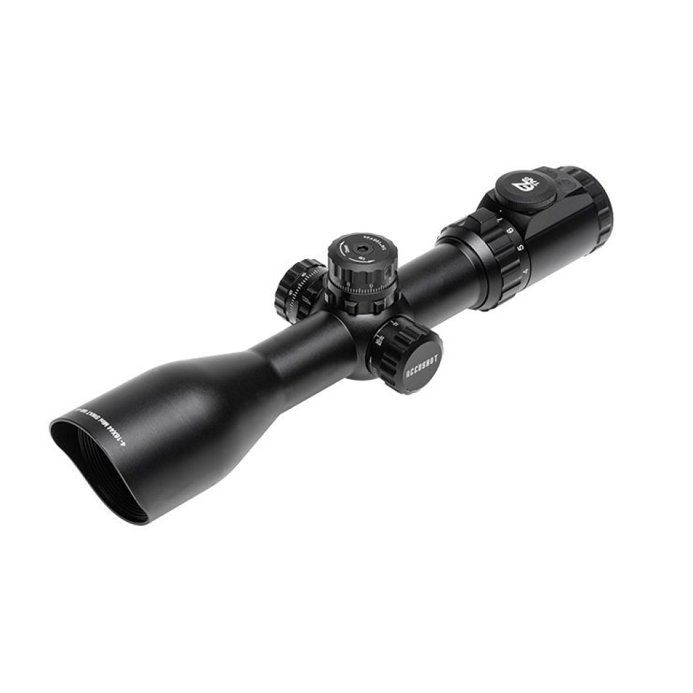 UTG 4-16x44 30mm COMPACT SCOPE, 36-COLOR MIL-DOT, RINGS