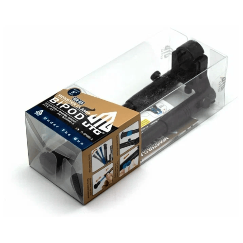 UTG NEW GEN REINFORCED CLAMP-ON BIPOD, 8.7''-10.2'' CENTER HEIGHT