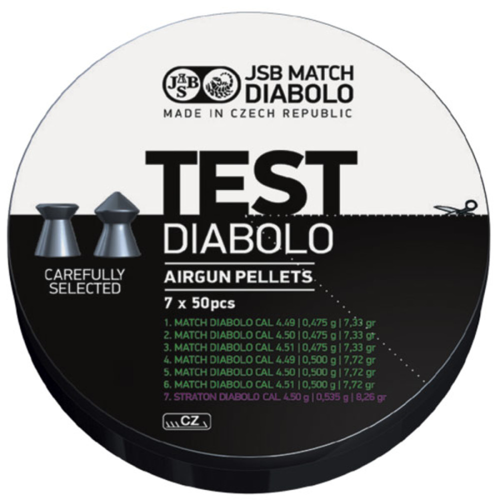 JSB TEST DIABOLOS 4.5mm (7x50pcs)