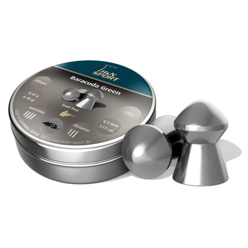 H&N BARACUDA GREEN 4.5mm (200pcs)