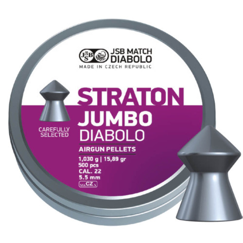 JSB STRATON JUMBO DIABOLO 5.50mm (500pcs) JSB STRATON JUMBO DIABOLO 5.50mm (500pcs)