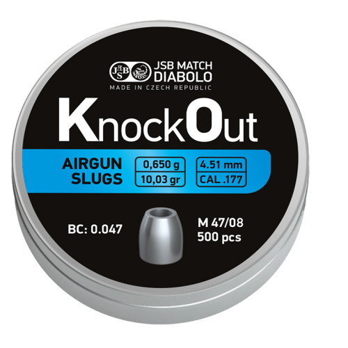JSB Knock Out Slugs 4.51mm (500pcs) JSB Knock Out Slugs 4.51mm (500pcs)