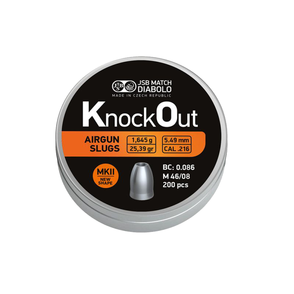 JSB Knock Out Slugs .216 MKII, 5.49mm (200pcs)