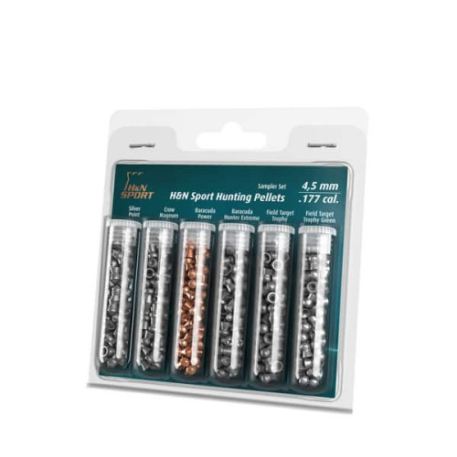 H&N SAMPLER HUNTING PELLETS 4.5mm (215pcs) H&N SAMPLER HUNTING PELLETS 4.5mm (215pcs)