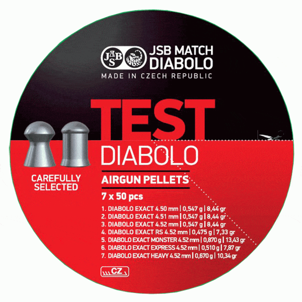 JSB EXACT TEST 4.5mm (7x50pcs)