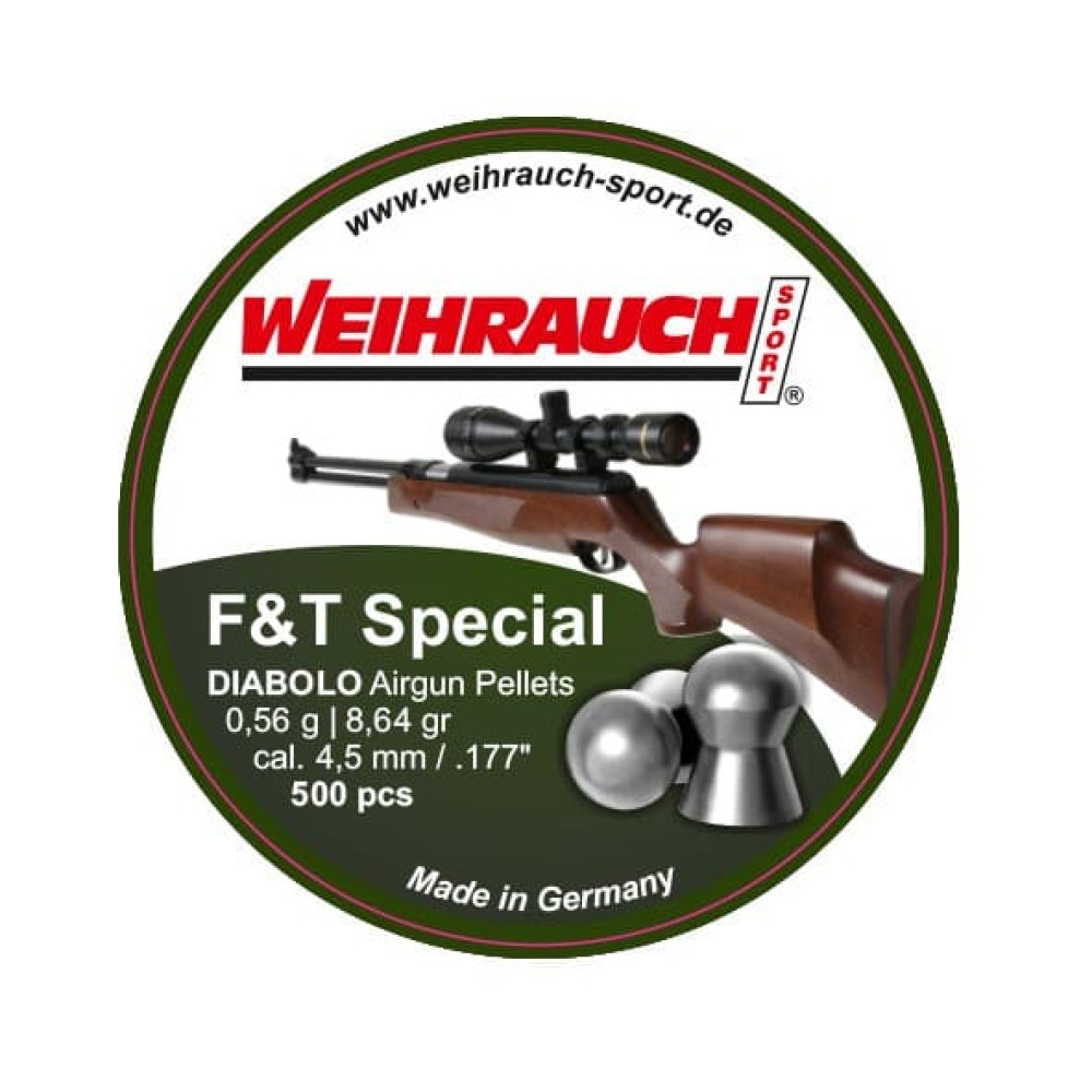 WEIHRAUCH FIELD & TARGET SPECIAL 4,52mm (500pcs) WEIHRAUCH FIELD & TARGET SPECIAL 4,52mm (500pcs)