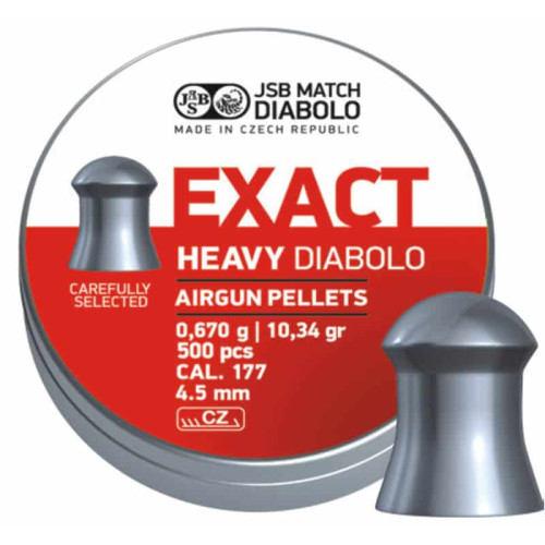 JSB EXACT HEAVY 4.52mm (500pcs) JSB EXACT HEAVY 4.52mm (500pcs)