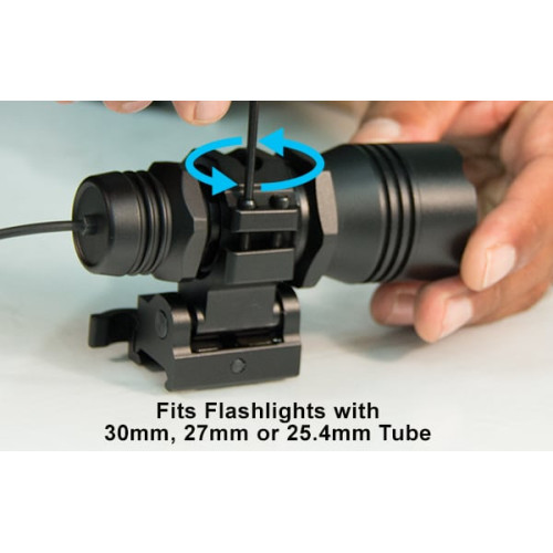 UTG 30mm FLIP TO SIDE, PICATINNY/WEAVER QD RING MOUNT WITH ADAPTOR INSERTS FOR 27mm and 1